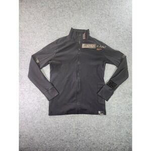 G Star Raw Sniper Zip Womens XL Black‎ Long sleeve Full Zip Mock Neck Grunge